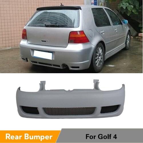 PU UNpainted Gray Primer Car Rear Bumper for Volkswagen VW golf MK4 Car styling