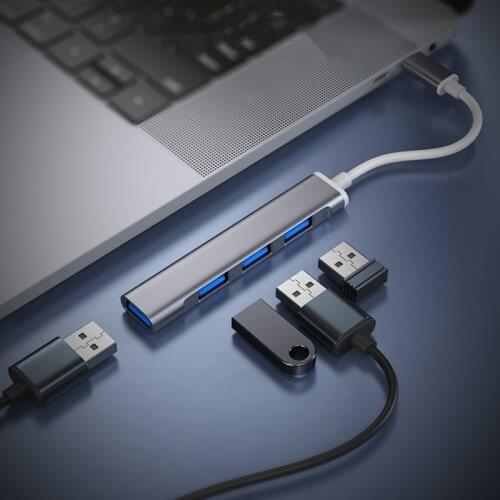 USB 3.0 HUB Splitter Expansion 4 Ports Type C HUBs Splitters For Laptop PC Computer Mouse Keyboard High Speed Connector Adapter