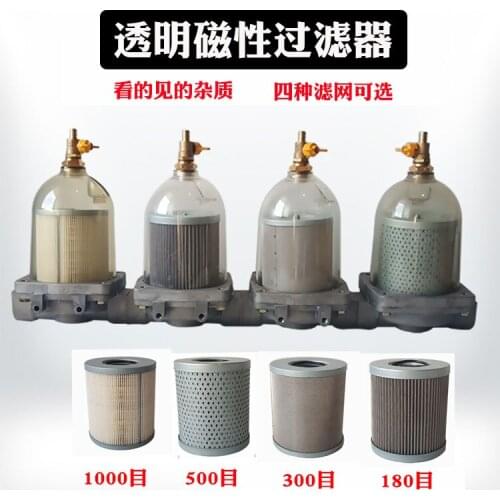 Tanker Transparent Magnetic Filter Assembly Washable Steel Filter Element