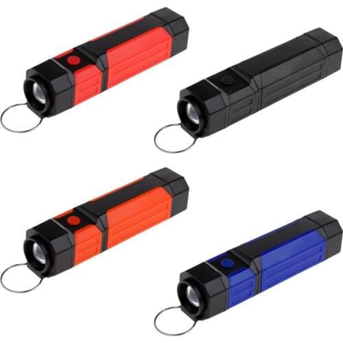 Super Bright COB Light Inspection Work Light Flashlight Lamp with Hook for Home Camping Traveling 3.5cm