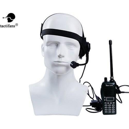 Tactical Headset Round Edge Headset With Microphone Head-Mounted Use With PPT For 54-62CM Head Circumference Hunting Accessores