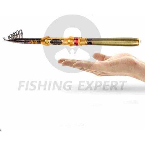 Carbon Super-hard Pen Shape Folded Spinning Rod Ultra-short Mini Portable Sea Rods Throwing Pole Telescopic Luya Fishing Gear