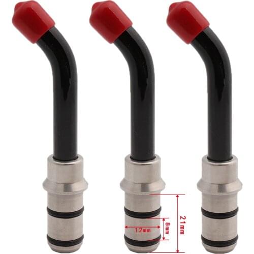 Universal Dental Optical Fiber Guide Rod Tips For Dental LED Curing Light Lamp 21x12mm*3pc Black