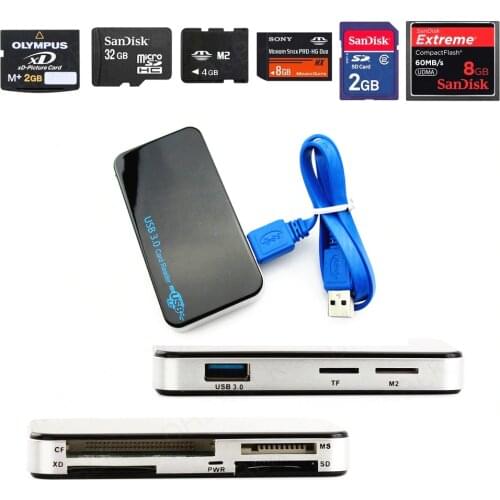 All-in-1 USB 3.0 Compact Flash Multi Memory Card Reader CF Adapter MicroSD MS XD