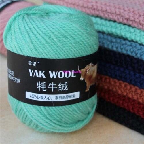 Knitted Thick DIY ALL Colours ball 100g Yak Hand Craft Cashmere Crochet colourful Knitting Chunky 1pcs Yarn DK Sweater Wool