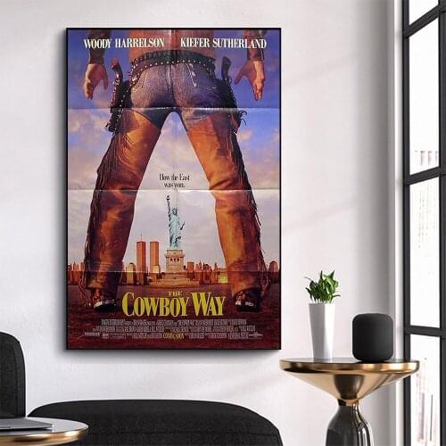 WM3161 The Cowboy Way Wonderful Classic Movie HD Silk Fabric Poster Art Decor Indoor Painting Gift