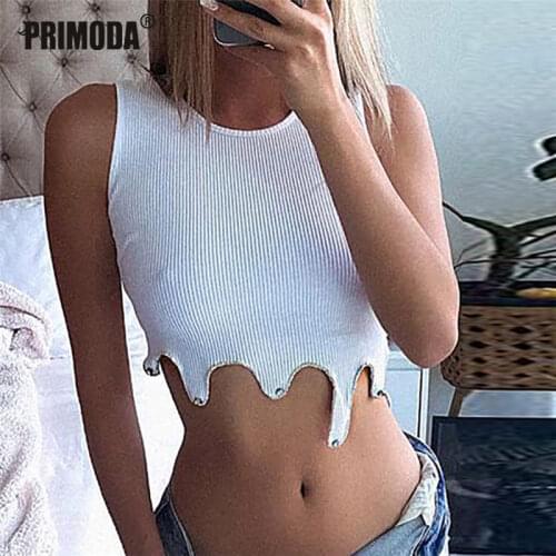 Y2K Summer Punk Patchwork Lazy Style Sexy Camisole Women Ribbed Knit Crop Tops Club Party Colorful Tank Top Bandage Vest PR318M