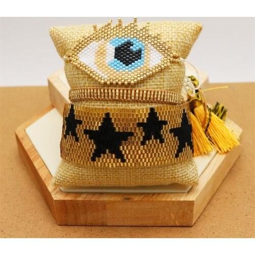 ZHONGVI MIYUKI Bracelet Evil Eye Bracelet Star Pulseras Fashion 2021 Jewelry Tassel Bracelets Women Best Friends Gift Wholesale