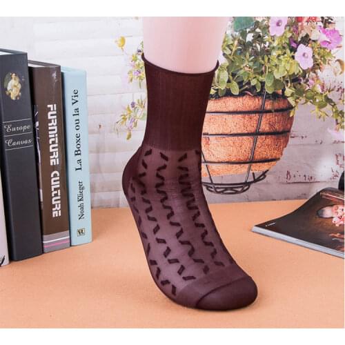 10Pair/lot Mens nylon stockings summer ultra-thin middle-aged and elderly vintage loose socks middle tube nylon short