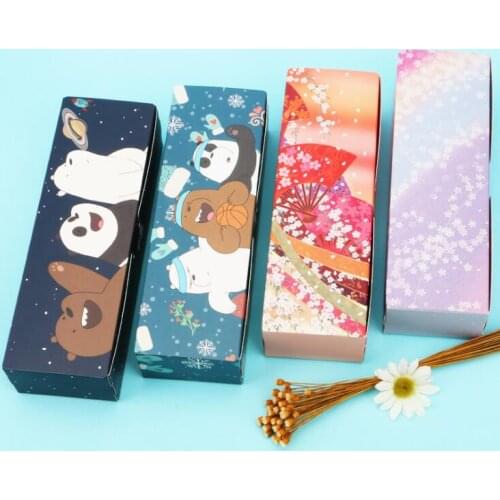 10Pcs/Lot Cupcake Boxes Gifts Packaging Wedding Party Macaroons Baking Package Kraft Paper Cake Box Cartoon Candy Food