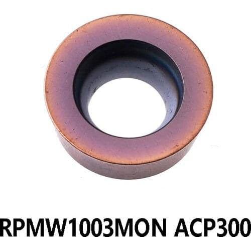 100% Original RPMW1003MON ACP300 Carbide Inserts processing Stainless Steel Turning Tool RPMW1003 MON RPMW 1003 Lathe Cutter