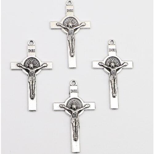 100pcs of Antique Metal Corpus Rosary Crucifix Cross