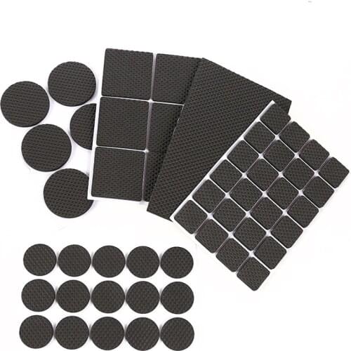 2-48 Pcs Furniture Leg Feet Felt Pad New Thickening Self Adhesive Anti-Slip Table Bumper Damper Home Furniture Feet Rug Felt Pad