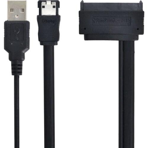 Zihan 2 5" inch Hard Disk Drive SATA 22Pin to eSATA Data USB Powered Cable 50cm