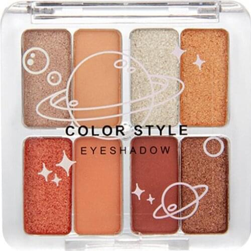 2021 Waterproof Eye Shadow Palette Bright Makeup 8 Colors Shiny Cosmetics For Girls And Women