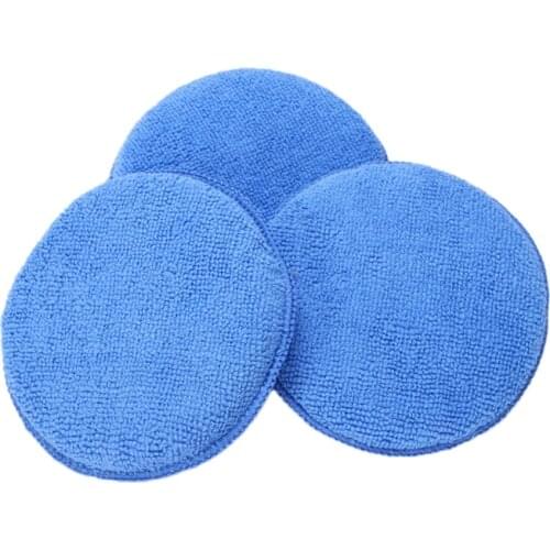 3 x Microfibre Foam Sponge Polish Wax Applicator Pads Car Home Cleaning