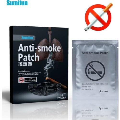 35pcs Natural Herbal Extract Nicotine Anti Smoke Patches Cessation Relieve Smoking Cravings Medical Plaster Body Health Care