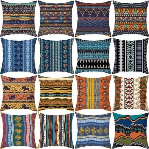 45x45cm Abstract Stripe Throw Pillows Home Decoration Polyester Living Room Sofa Car Seat Pillowcase Geometric Cushion Cover