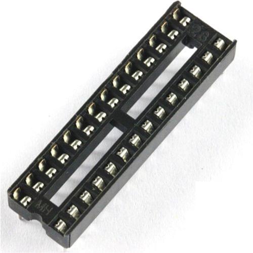 5 PCS 28-Pin 28 PIN DIL DIP IC Socket PCB Mount Connector NEW GOOD QUALITY