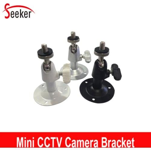 50pcs/lot Metal Security Camera Celling Amount Small Bracket White Black Silver Color Optional Camera Holder