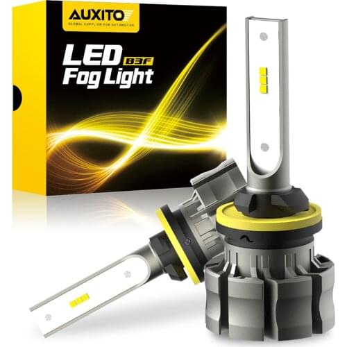 AUXITO 2Pcs H27 880 LED Fog Lamp H27W LED Bulb H27W1 2000LM 6500K White Car Fog Light Driving Running Lamp Auto 12V H27W/1 H27W