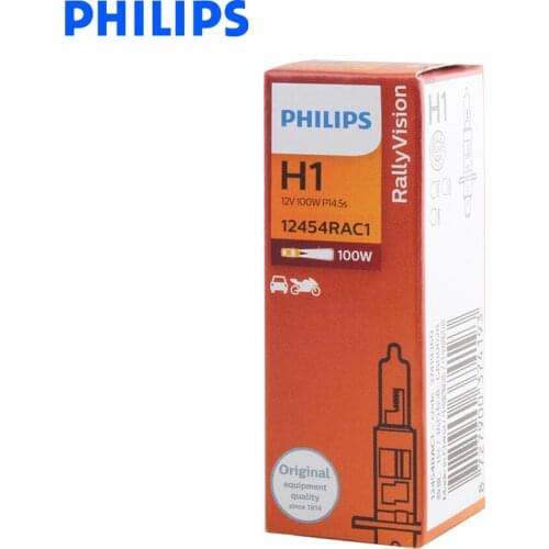 Philips H1 H3 H4 9005 9006 12V Rally Vision Car Headlight Automotive Lamp Fog Light Off Road Use More Light Output, 1X