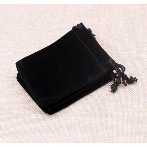 Wholesale 1Pcs 5x7cm Velvet bag Drawstring Pouch Jewelry gift bag Christmas Wedding party gift pouch Velvet jewellery Pouches