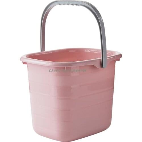 Household Large Rectangular Bucket, Foot Soaking Bucket, Plastic Mop Bucket, Small Square Bucket, Washing Bucket, Thickened Port