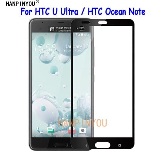 For HTC U Ultra / Ocean Note 5.7" Full Cover Hard Tempered Glass Screen Protector Ultra Thin Explosion-proof Protective Film