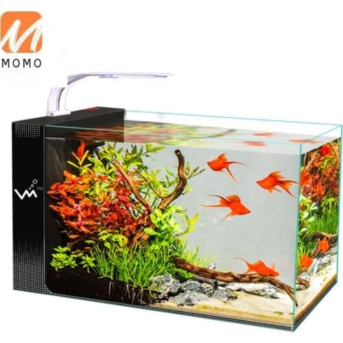 Living Room Home Mini Small Medium Ecological Creative Aquarium Super White Side Filter Change Water Lazy Self-Circulation Fish