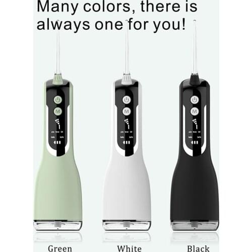 Oral Irrigator waterpik Portable Digital Teeth Flusher Adjustable USB Rechargeable Irrigator Dental Scaler Tooth Cleaning Tools