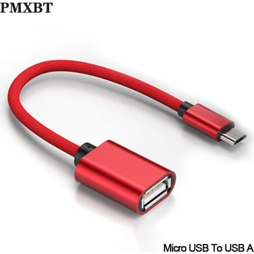 OTG Micro USB Cable Micro USB Male To USB 2.0 Female Adapter For Samsung Huawei Android Phone Flash Drive Keyboard Braided Cord