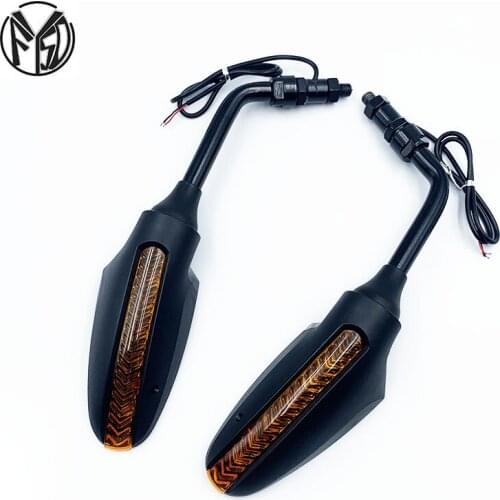 Motorcycle Rear Side Rearview Mirrors with LED Light For Benelli BN600 Naked BN600 GT TNT R160/Titanium Tre-K 899/1130 Amazonas