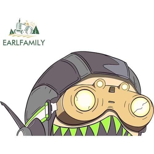 EARLFAMILY 13cm x 7.4cm For Apex Legends Octane Peeker Scratch-Proof Car Sticker Creative Decal Motorcycle Car Door Protector