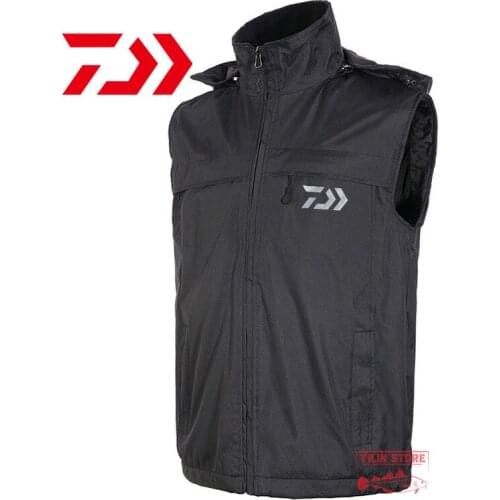New DAIWA Fishing Vest Outdoor Sport Hiking Men Fishing Jackets Autumn Winter Keep Warm Windproof Waterproof Fishing Clothing