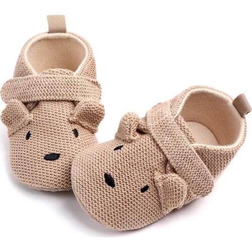 New Arrival Toddler Newborn Baby Boys Girls Animal Crib Shoes Infant Cartoon Soft Sole Non-slip Cute Warm Animal Baby Shoes 2021