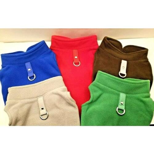 Dog clothes winter windproof fleece dog coat jacket outdoor vest