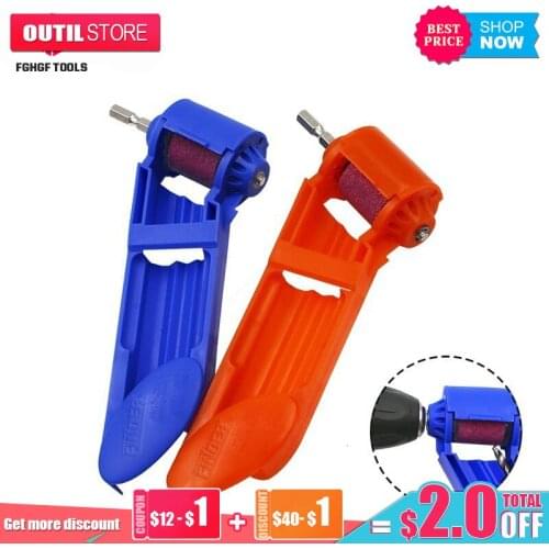 FGHGF Portable Drill Grinder Bit Kit Grinding Sharpener Wheel Electric Knife Twist Drill Mini Angle Grinding Machine Power Tool