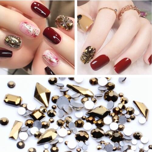 New York Storm Mixed Size Colorful Rhinestones for Nails 3D Crystal Stones Nail Art Decoration DIY Design Manicure Diamonds