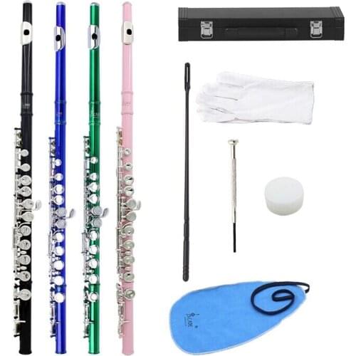 SLADE Cupronickel CTone 16 Closed Holes Concert Band Flute for Student Beginners 4 Colors Available