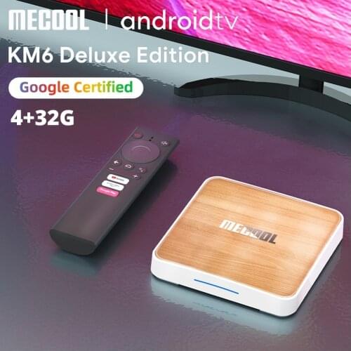 4GB 32GB Wifi 6 Mecool KM6 Amlogic S905X4 TV Box 4K Android 10 BT5.0 Google Prime Video Netflix 1000M S905X3 Smart Box TVBOX