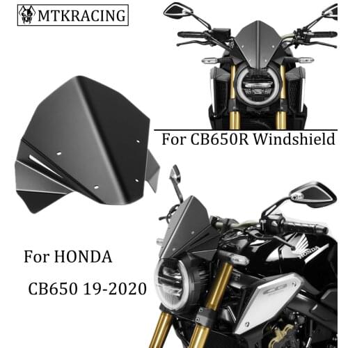 MTKRACING For HONDA CBR650R CB1000R Front windscreen Aluminum wind deflectors 2018-2020