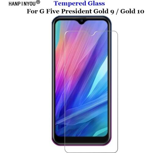 For G Five Gfive President Gold 9 / 10 6.088" Tempered Glass 9H 2.5D Premium Screen Protector Protection Film