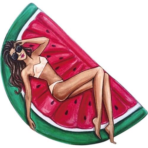 Girl Clothing Badges Patches Diy Garment Stripe Thermal Transfer A-Level Washable Applique On Clothes Watermelon Girl Sticker