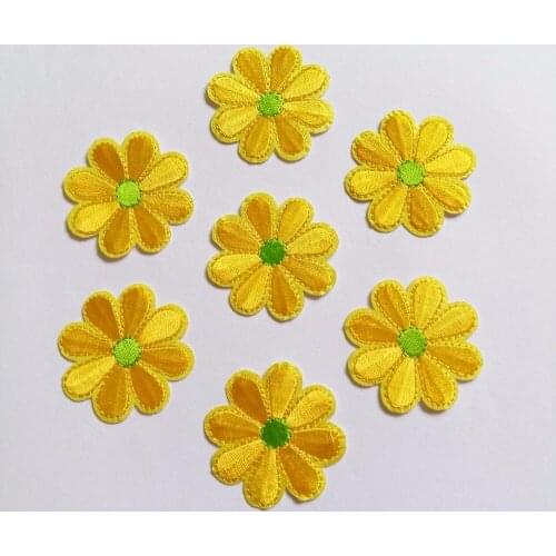 10pcs patches for clothing iron embroidered patch applique iron on patches sewing accessories badge stickers on clothes bag 40mm