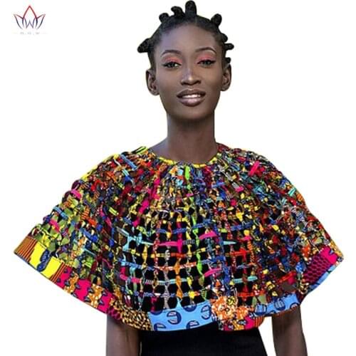2020 Ankara African Net Necklaces Shawl Collar Women Clothings Accessories African Multistrand Necklace Hademade Jewelry SP004