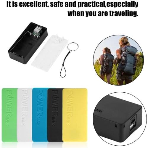 3 Colors 5600mAh 5V USB DIY Powerbank Case Portable External Battery Storage Box Power Bank Case For Mobile Phones
