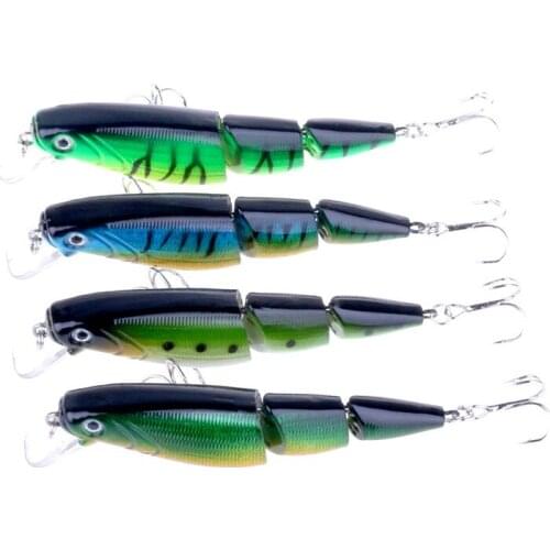 HENGJIA 400pcs 10.5cm 14g jointed minnow fishing lures wobbler pike carp trout perch catfish fishing bait pesca fishing tackles