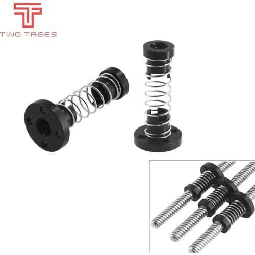 3D Printer T8 POM Anti Backlash Nuts For Lead 8mm Acme Stepper Motor Threaded Rod Eliminate the Gap Spring DIY CNC Accessories