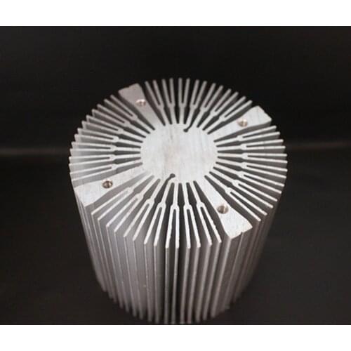 Aluminium 90*80mm Round Shape Heatsink for 100W High Power LED Bead Surface inner 4 Holes